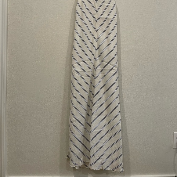 J. Crew White and Blue Striped Maxi Dress - Picture 2 of 4